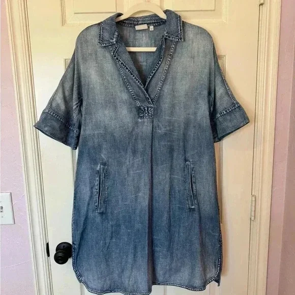 PERFECT AG Adriano Goldschmied Denim Shirt Dress - Picture 2 of 9